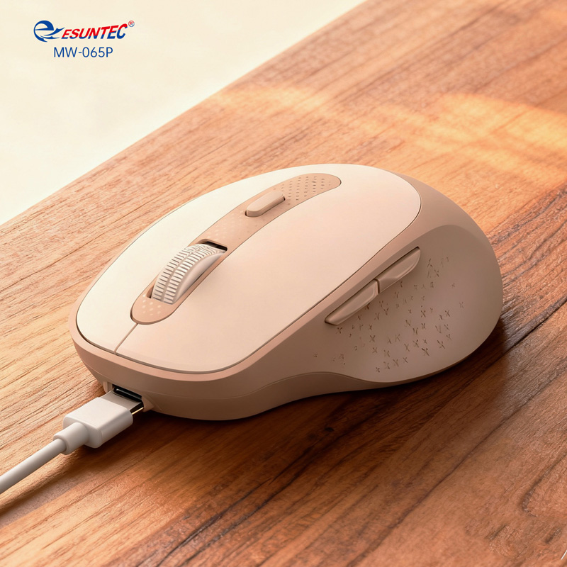 New Arrival 2.4G Wireless USB Type-c Charging Dual Mode Multicolour Rechargeable 6D Ergonomic Mouse for Office and Gaming
